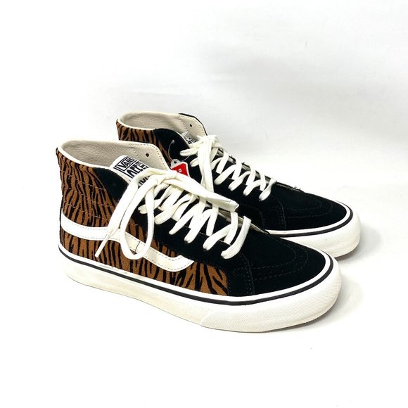 💖MEGA SALE💖VANS SK8-HI 38 Decon S Animal Stripes Women Black Brown   VN0A4UWN9 - Picture 2 of 9
